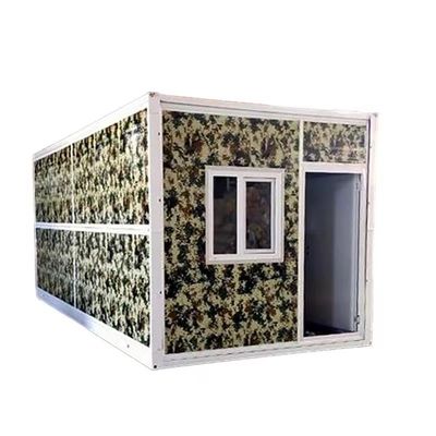 Q235/Q345 가벼운 강철 프레임 구조와 함께 20ft 40ft Prefab 접는 컨테이너 주택