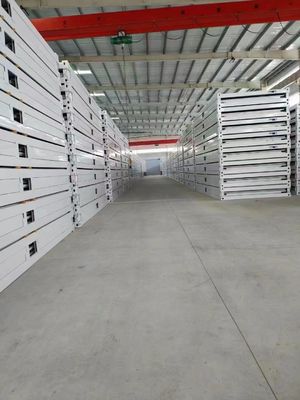 Q235/Q345 가벼운 강철 프레임 구조와 함께 20ft 40ft Prefab 접는 컨테이너 주택