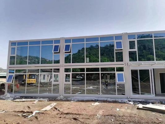 알루미늄 창문과 현대적인 디자인으로 고급 프리팩트 빌라 컨테이너 하우스