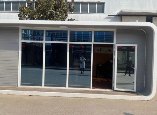 호텔 전공형 소형 스마트 우주 캡슐 하우스 로크 울 샌드위치 패널 벽