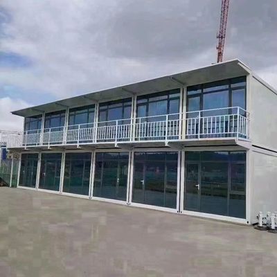 MGO 보드 바닥 20ft 40ft Prefab 접는 컨테이너 주택 접는 평면 팩 컨테이너 하우스