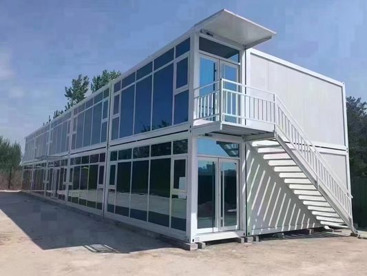 MGO 보드 바닥 20ft 40ft Prefab 접는 컨테이너 주택 접는 평면 팩 컨테이너 하우스