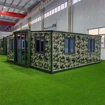디자인 40ft 이중 날개 확장 컨테이너 하우스 쉽게 설치 현대 스타일 3-