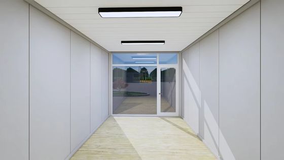 Q235 / Q345 가벼운 철강 프레임과 함께 바람 방지 Prefab Z형 접는 컨테이너 하우스
