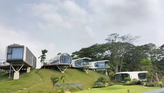 로크 울 샌드위치 패널 벽과 함께 Prefab 휴대용 모빌 하우스