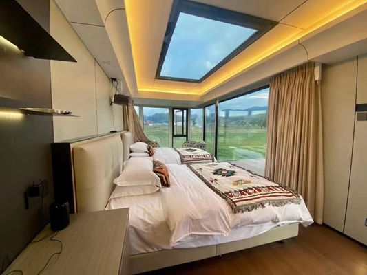 판매 명품 해변 빌라와 스마트 풍력 방지 모바일 Prefab 우주 캡슐 하우스