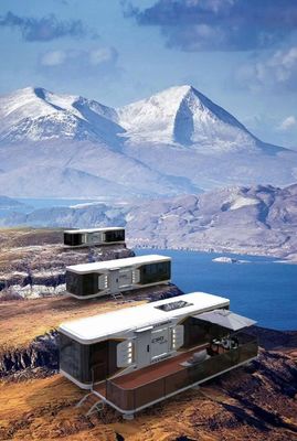 스페이스 캡슐 호텔 온라인 기술 지원과 함께 현대 디자인 Prefab 컨테이너 하우스